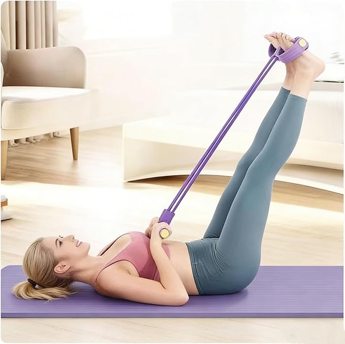 Fashion Puller Exercise, 8 Tube Pedal Resistance Device Detachable and Adjustable Pedal Resistance Device, Stretching Workout Fitness Bands for Arm Weights Exercise Equipment