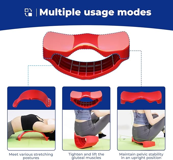 Posture Cushion for Pelvic Alignment and Ergonomic Chair Pilates Equipment Yoga Wedge to Prevent Slouching and Promote a Straight Back for Office Study Meditation Car and Postpartum Recovery