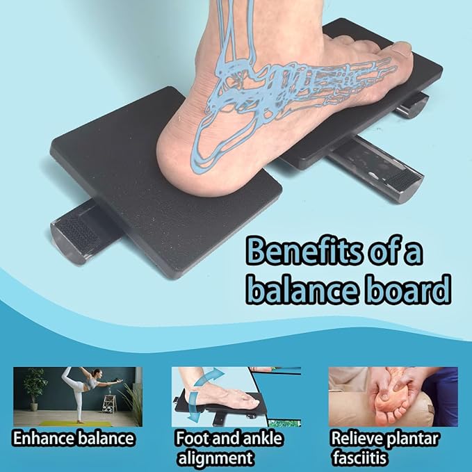 Next-Generation Ankle Balance Board – Foot Strength Trainer for Sprain Recovery, Stability Training, Physical Therapy, Plantar Fasciitis Relief, Posture Correction, and Balance Training