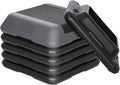 HANGKAI 16 Inch Mini Aerobic Stepper Platform,Adjustable Fitness Exercise Steppers w/Risers for Home Gym,Yoga, Adjustable Height 6"-8"-10"-12"