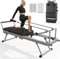 Pilates Reformer Machine for Home Use,Foldable Studio Grade Pilates Equipment, Reformer Pilates Machine with 5 Springs & 11 Resistance Levels | Suitable for Beginners& Professionals
