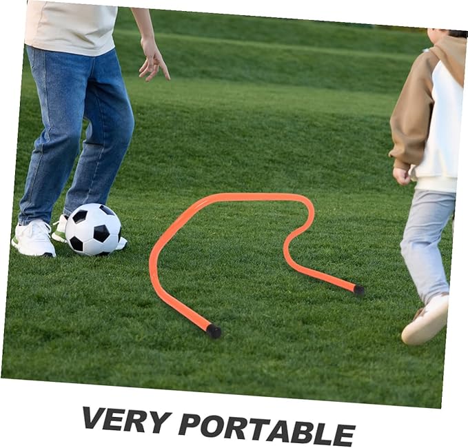 VICASKY 4 Pcs Plastic Speed Hurdles Agility Training Equipment 15cm High Wear-Resistant Sports Hurdles for Soccer Football Youth Football Practice