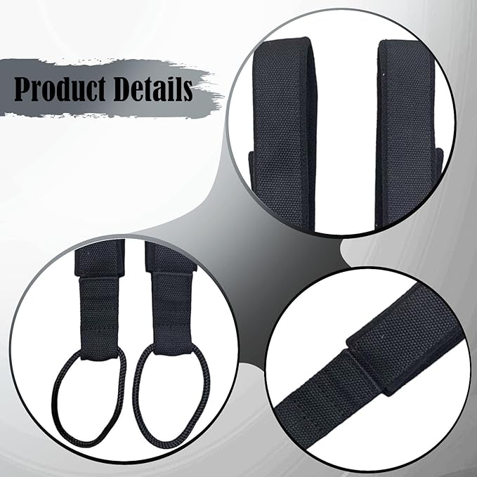 2x Pilates Double Loop Straps for Reformer Exercise Equipment Gym Nonslip Comfortable Grip Multifunctional for Workout Adults
