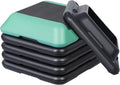HANGKAI 16 Inch Mini Aerobic Stepper Platform,Adjustable Fitness Exercise Steppers w/Risers for Home Gym,Yoga, Adjustable Height 6"-8"-10"-12"