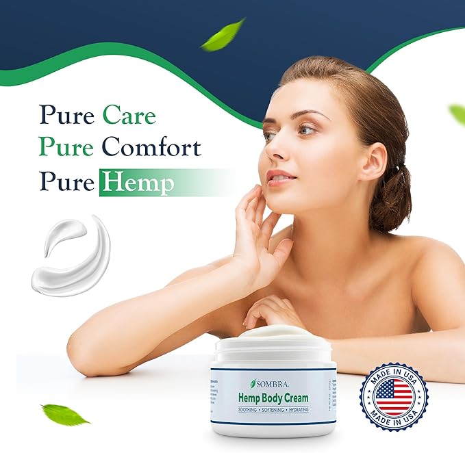 Sombra Hemp Body Cream 8oz Jar