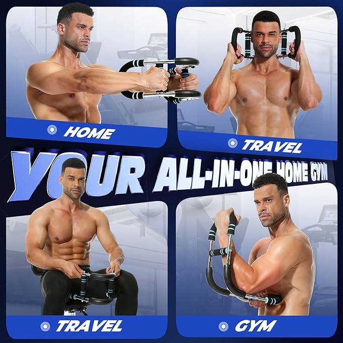 Twister Arm Trainer, Adjustable Chest Workout Equipment for Men & Women, Home Gym Strength Trainer, Muscle Builder & Strength Training for Arms, Chest