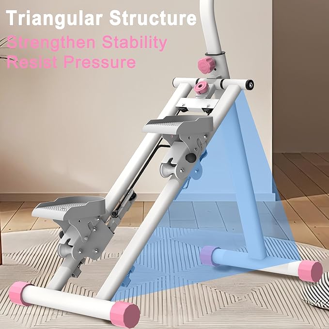Stair Stepper for Home,Vertical Climber Workout Machine with Stable Frame and Adjustable Handlebar for Legs Workouts,Full-Body Cardio Workout Equipment for Women & Men