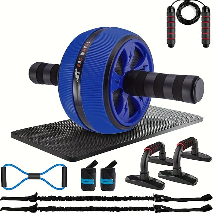 Abdominal Wheel, Ab Roller Wheel Exercise Equipment, Abdominal Exerciser, Beginners and Advanced Abdominal Core Strength Training Core Strength Exercise