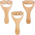 3Pcs Wood Therapy Massage Tools, Wood Therapy Tools for Body Sculpting, Wooden Massage Tool, Wooden Bead Massages Tool, for Relaxes Thigh, Leg, Hands Full Body Muscle Men Women