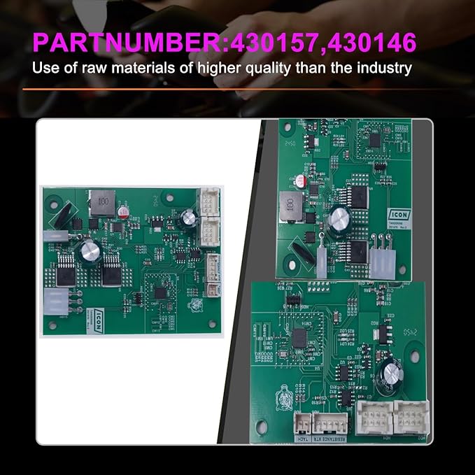 430157 Exercise Bikes Control Board Studio Cycle PowerBoard Replacement Compatible with Nordic Track C22I/S10I/S15I/S22I/S27I/SE9I/X24 Stationary Bike 430146 Elliptical Machines