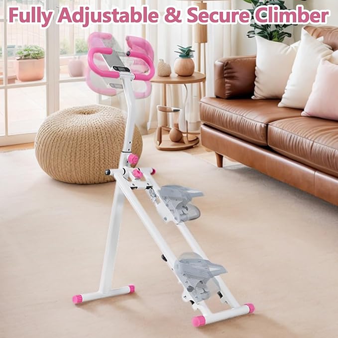 Stair Stepper for Home - Vertical Climber Workout Machine with Stable Frame, Adjustable Handlebar for Full-Body Exercise