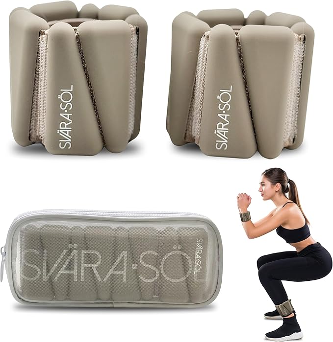 Wrist and Ankle Weights for Women and Men, Ankle Weights 1lb Each | 2 pack Wrist Weights for Women Adjustable Silicone Fitness Accessories | 2lb Weights Set, Home Workout
