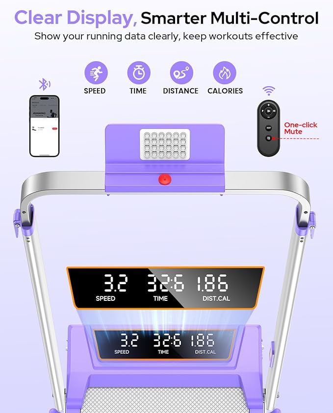 Walking Pad Treadmill with 12% Incline/Adjustable Height, Upgraded 3.5HP Walking Pad with Handle Bar, 4 in 1 Foldable Under Desk Treadmill, Electric Portable Treadmills for Home 350LBS, LED Display