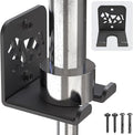 Kipika Versatile Wall Mounted Barbell Holder with Hooks Storage Rack for Barbell Bars Holds Under 33mm Bar Size and Fitness Accessories Space-Efficient Gym Organization for Home & Commercial Use