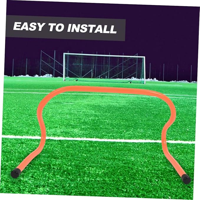 ABOOFAN 4pcs Speed Hurdles Plastic Sports Training Hurdle Set 15cm Height Wear-Resistant Agility Equipment for Soccer Football Running and Footwork Training