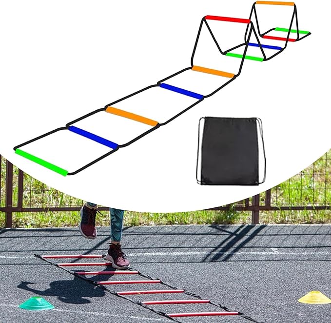 Portable Agility Ladder for Soccer and Volleyball Workout