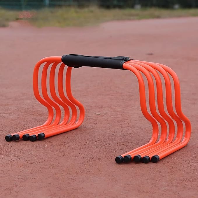 5 Pcs Speed Agility Training Hurdles, Hurdles for Kids, Agility Ergometry and Multifunctional Speed Training Equipment for Athletes, with Carry Handle for Easy Access(50cm/20in)
