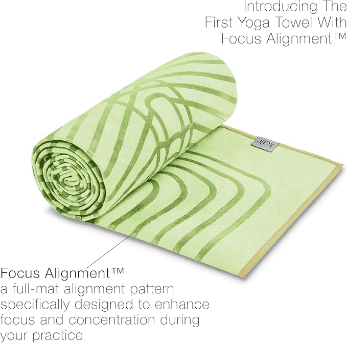agoy Gecko Warrior - Next-Gen Microfiber Yoga Towel - Double-Sided Silicone Non-Slip Grip – Ideal for Hot Yoga - Ultra Absorbent, Easy to Wash, Travel-Friendly - 30% Recycled Material - Free Wet Bag