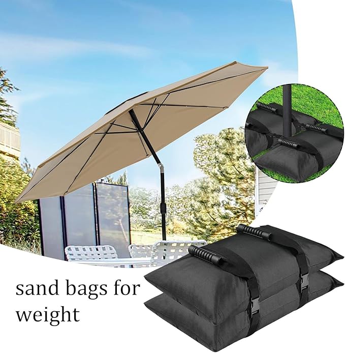 Heavy Duty Sand Bags, Tent Weight Bag, Portable Canopy Base with Feature, Water-Resistant Material, Umbrella Sand Bag with Practical Design, Bags for Camping and Fitness