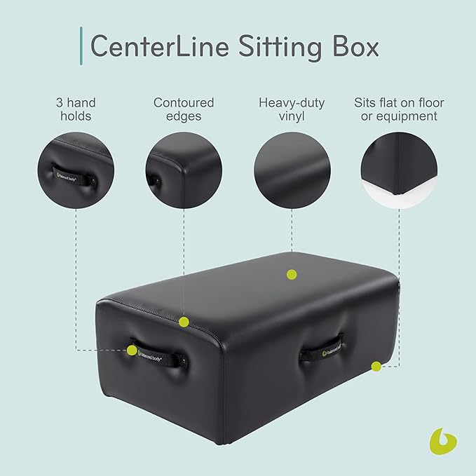 Balanced Body Centerline Sitting Box, Pilates Reformer Box for Balanced Body Centerline Reformer, Pilates Workout Equipment for Home Workouts and Professional Studio Use