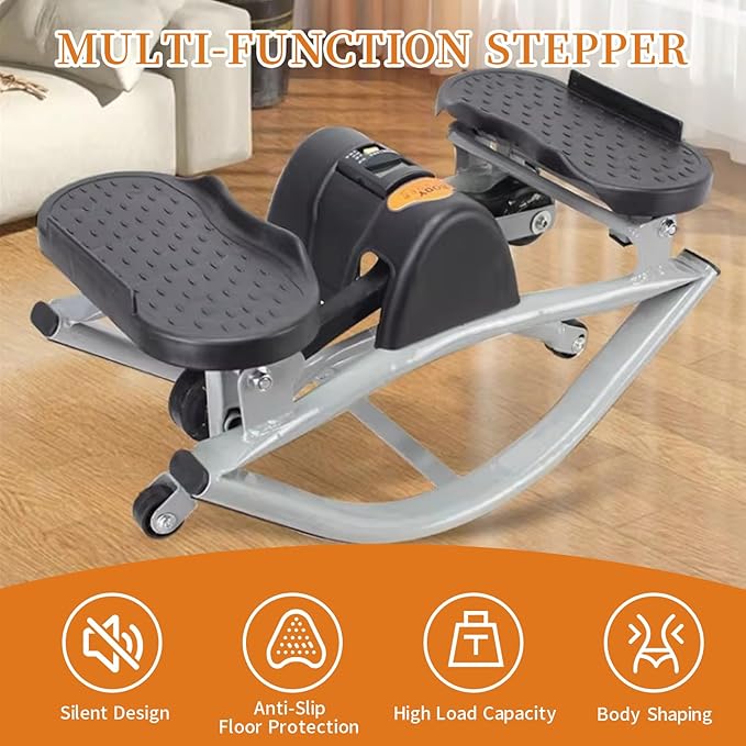 Stepper Rock Stepper Steppers for Exercise at Home Stepper Machine Side-to-Side Rock Stepper with Non-Slip Mat & Digital Display Top Choice for Home Workouts
