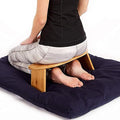 Portable Meditation Bench Foldable Kneeling Chair Yoga Stool from Bamboo with Travel Bag