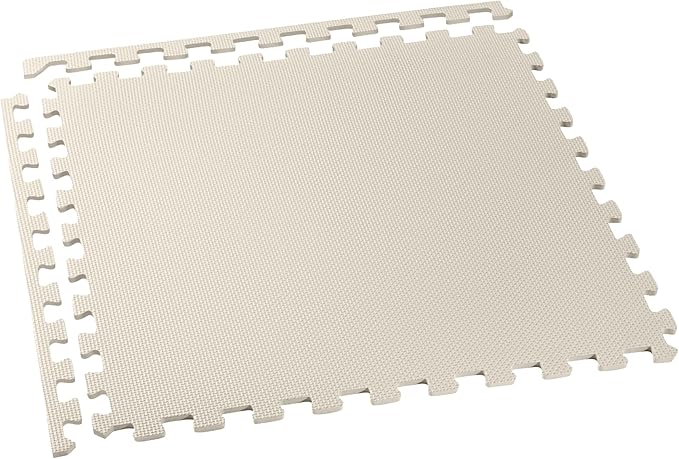 We Sell Mats 3/8" Thick Multipurpose EVA Foam Exercise Floor Mat, Interlocking Tiles, Anti-Fatigue for Home or Gym