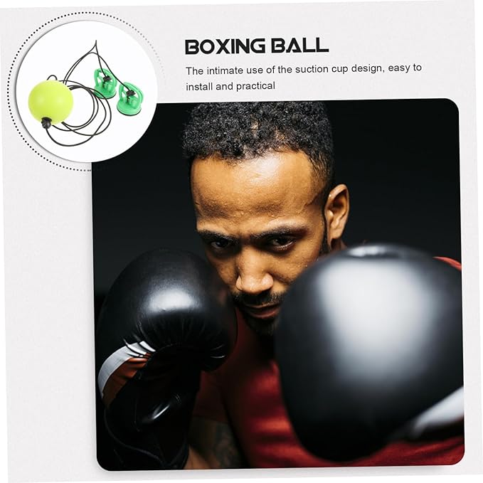 1Set Elastic Speed Boxing Ball Reaction Ball for Speed Training Durable PU Material for Home and Gym Use Enhances Punching Accuracy and Hand Eye Coordination
