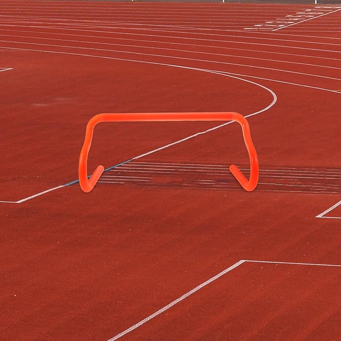 Kichvoe Football Training Hurdle Adjustable Detachable Speed Hurdles Orange Portable Strength Training Rack for Outdoor Agility Workouts