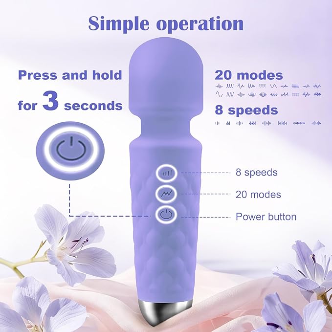 Travel Multi-Function Massager with APP—Compact and Lightweight with a Silicone Shell, Enjoy Neck, Shoulder, Leg, and Back Massages Anytime, Anywhere (Violet)