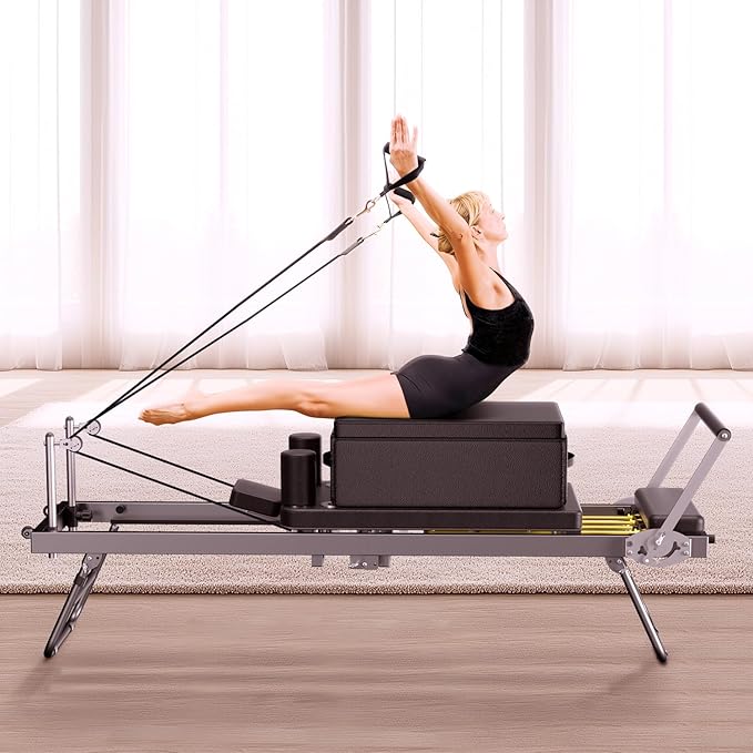 Pilates Sitting Box for Pilates Reformer - Pilates Equipment for Home Gym and Professional Studio Use, Pilates Reformer Accessory for Pilates Exercises