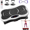 Vibration Plate Exercise Machine with Bluetooth Speaker, 120 Level Whole Body Vibration Platform for Home Fitness, Lymphatic Drainage Workout Board with Remote, LED Display & Resistance Band