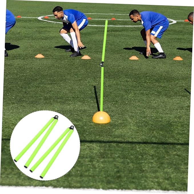 3Pcs Football Training Sign Rods Durable Basketball Agility Poles for Speed Training Soccer Hurdles Tools for Athletes and Teams