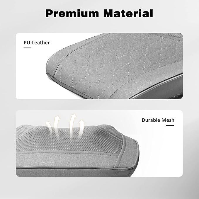 Boriwat Neck and Shoulder Massager with Heat, Shiatsu Massage Pillow with 3D Deep Tissue Kneading for Back Legs Foot Body Pain Relief,at Home Office Car, for Mom & Dad