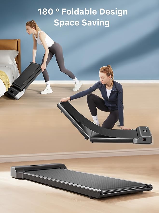 WALKINGPAD Foldable Walking Pad for Home Office, Under Desk Treadmill with Adaptive Speed Control, Compact Design for Small Spaces, No Assembly Needed