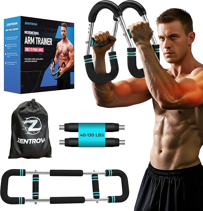 Twister Arm Trainer Adjustable Resistance (30–140 lbs) – Upper Body Strength Trainer for Chest, Arms & Grip, Portable Home Exercise Equipment for Men & Women