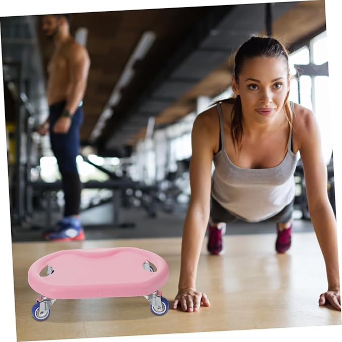 Abdominal Fitness Sliding Disc with Comfortable Handle and Complimentary Mat Mute Workout Sliders for Core Strength Training at Home Versatile Roller for Chest Arms Butt and Legs