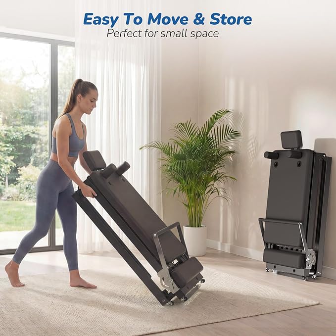 Pilates Reformer, Foldable Reformer Pilates Machine, Pilates Equipment for Home Women Use Gym Workout & Advanced and Beginners Users, Up to 400 lbs Weight Capacity Reformers