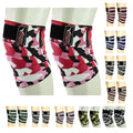 New Weightlifting Knee Wraps for Gym Fitness Training Support Bandages Knee Straps for Squats (Camo Pink)