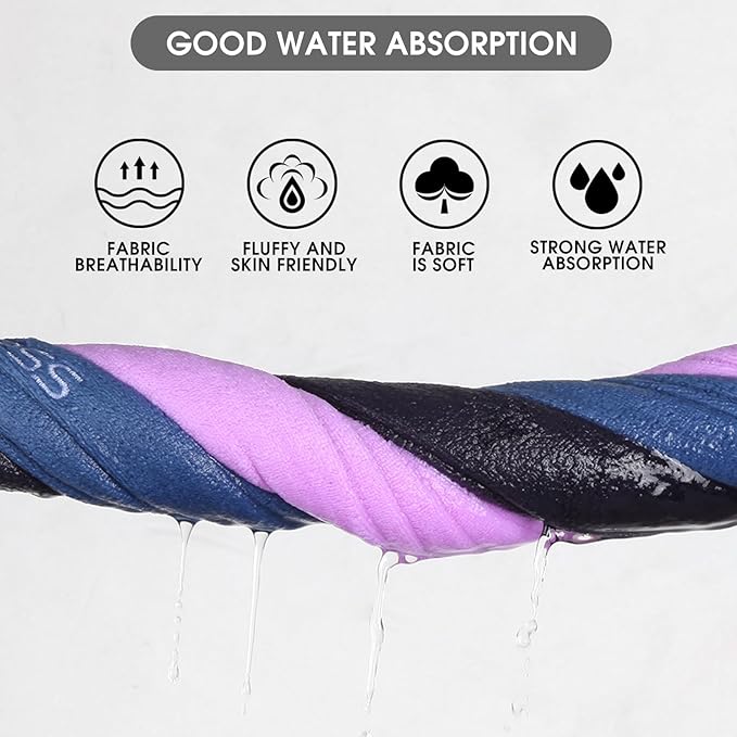 Microfiber Gym Towel Set for Men Women, Super Soft and Quick-Drying Towels for Fitness, Yoga, Cycling, Swimming (Grey, 3 Pack)