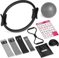 WALITO Home Pilates Kit for Women,Pilates Ring Set with Magic Circle,Resistance Bands,Figure 8 Workout Bands,Mini Ball, Compact Toning Fitness Essentials Starter Set Accessories Gift