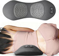Smooth Triple Fusion Back Massager, 2026 Upgrade 3 in 1 Lumbar Pillow for Bed and Chair, Back Massager with Vibration and Traction Against Pain for Back and Neck and Shoulder (Light Gray)