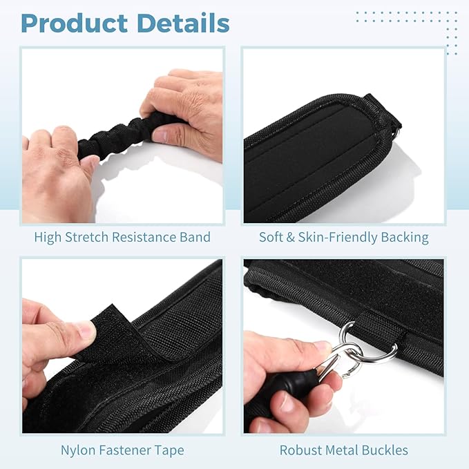 Vertical Jump Trainer, Leg Strength Resistance Belt, Jump Training Equipment, Adjustable Leg Strength Training Belt for Basketball, Volleyball, Football, Tennis, Squat and Agility Workouts (C)