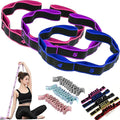 Fitness Resistance Bands with Handles, Numbered Resistance Bands for Glutes, Fitness Resistance Band for Stretching and Yoga, Adjustable Band for Seniors