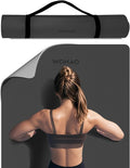 Extra Thick 8mm Yoga Mat, 72"x28" Non Slip Exercise Mat, Reversible 2-Sided Dual Color Premium POE Material, with Carrying Strap for Yoga, Pilates, Home Gym