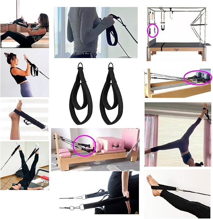 Pilates Barrel with Pilates Straps, Pilates Arc, Spine Corrector, Spine Fitter & Posture Support,Reformer Accessories for Back Flexibility, Rehabilitation, and Core Strength