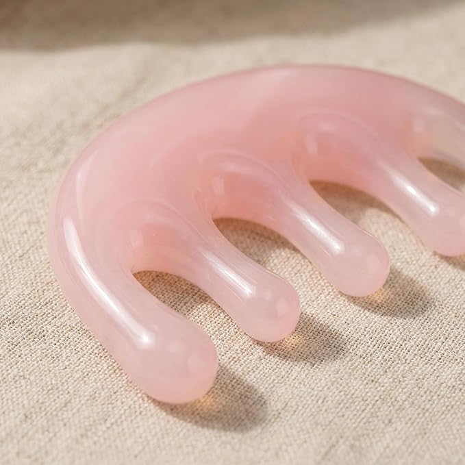 TOYANDONA Scalp Massager for Stress Relief Manual Five-Claw Head Massage Tool - Resin Gua Sha Comb for Scalp Relaxation and Enhanced Essential Oil Absorption - Small Size for Home Use