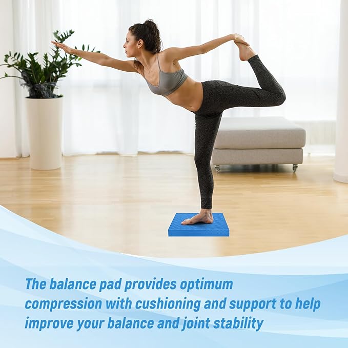 High-Density Balance Pad for Exercise,Non-Slip Foam Mat for Pilates, Fitness,Yoga, Core Training Physical Therapy, Knee Pad for Floor