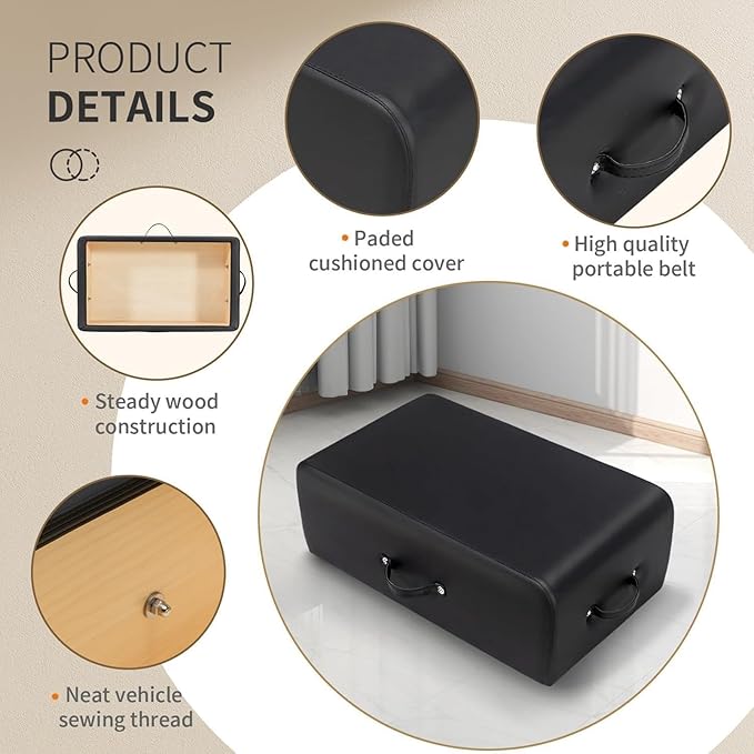 WIKINK Pilates Reformer Sitting Box, Non-Slip Pilates Sit Boxs for Home Workout, Pilates Equipment Accessory, Posture Correction and Rehabilitation Training