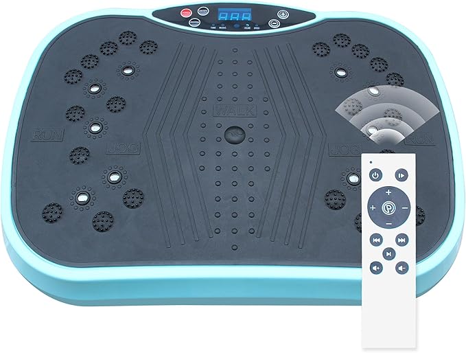 Portable Vibrating Plate Exercise Machine, A Vibration Plate for Lymphatic Drainage, Waver Vibration Plates for Weight Loss, Whole Body Shaking Machine Exercise at Home Workout, 300 LBS
